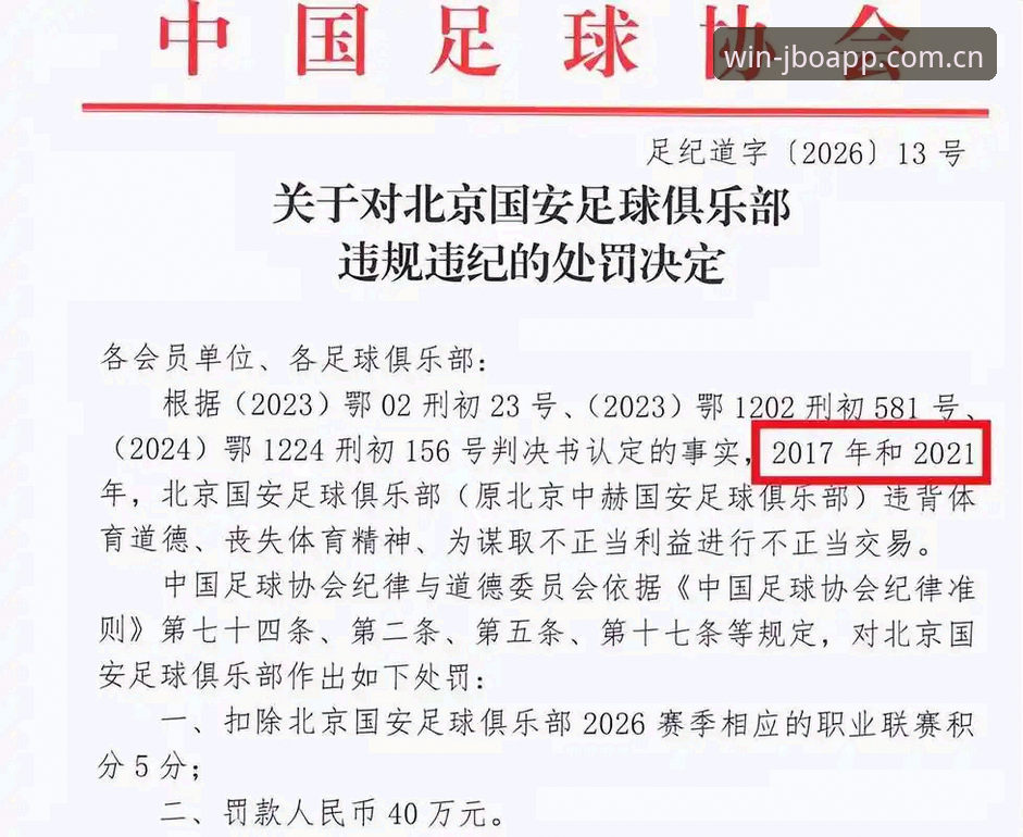 竞博体育互动服务iOS版 足协第三批禁足名单公布:17人终身禁赛,48人受罚——3个关键点带你了解这场足球反腐风暴
